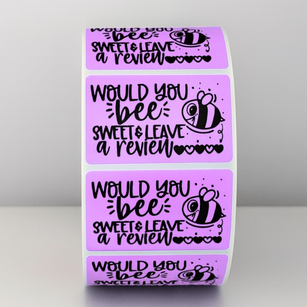 Please Leave a Review Sticker , cute thank you sticker for small business 2" - Picture 7 of 11